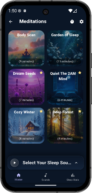 Meditations screen